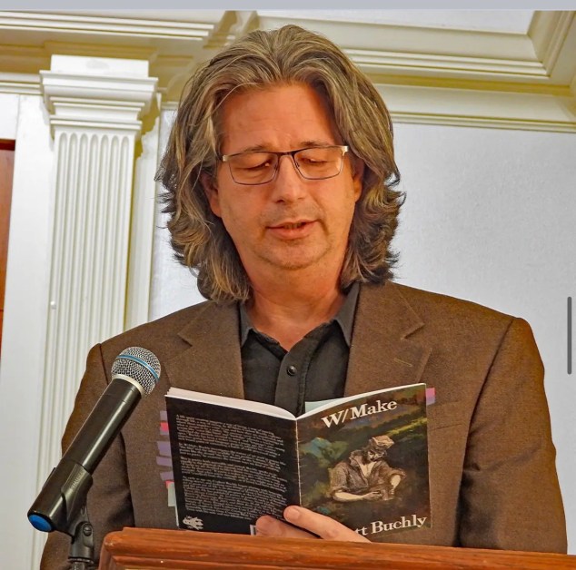 Corbett Buchly reads from his poetry book W/Make